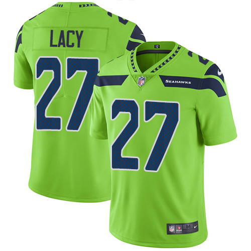 Nike Seahawks #27 Eddie Lacy Green Men's Stitched NFL Limited Rush Jersey - Click Image to Close
